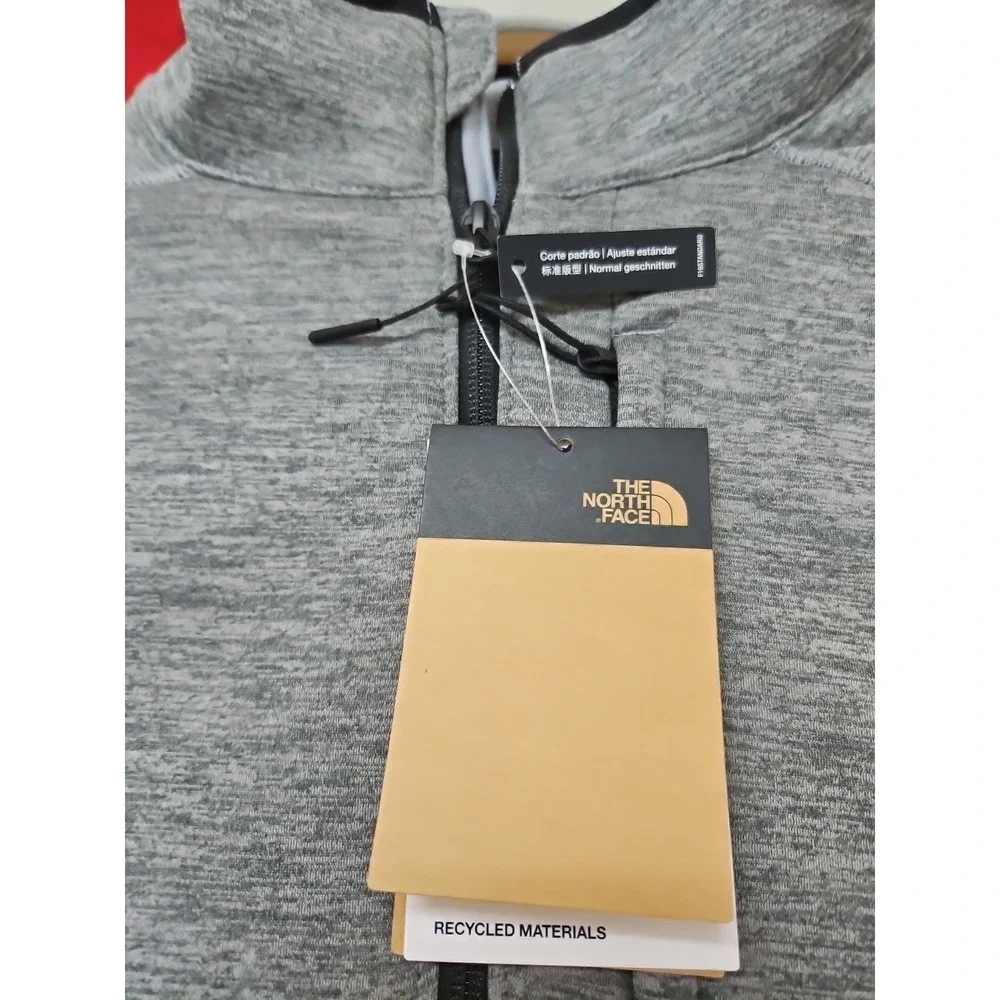 The North Face Men's Canyonlands 1/2 Zip Fleece Jacket Medium Grey Heather New